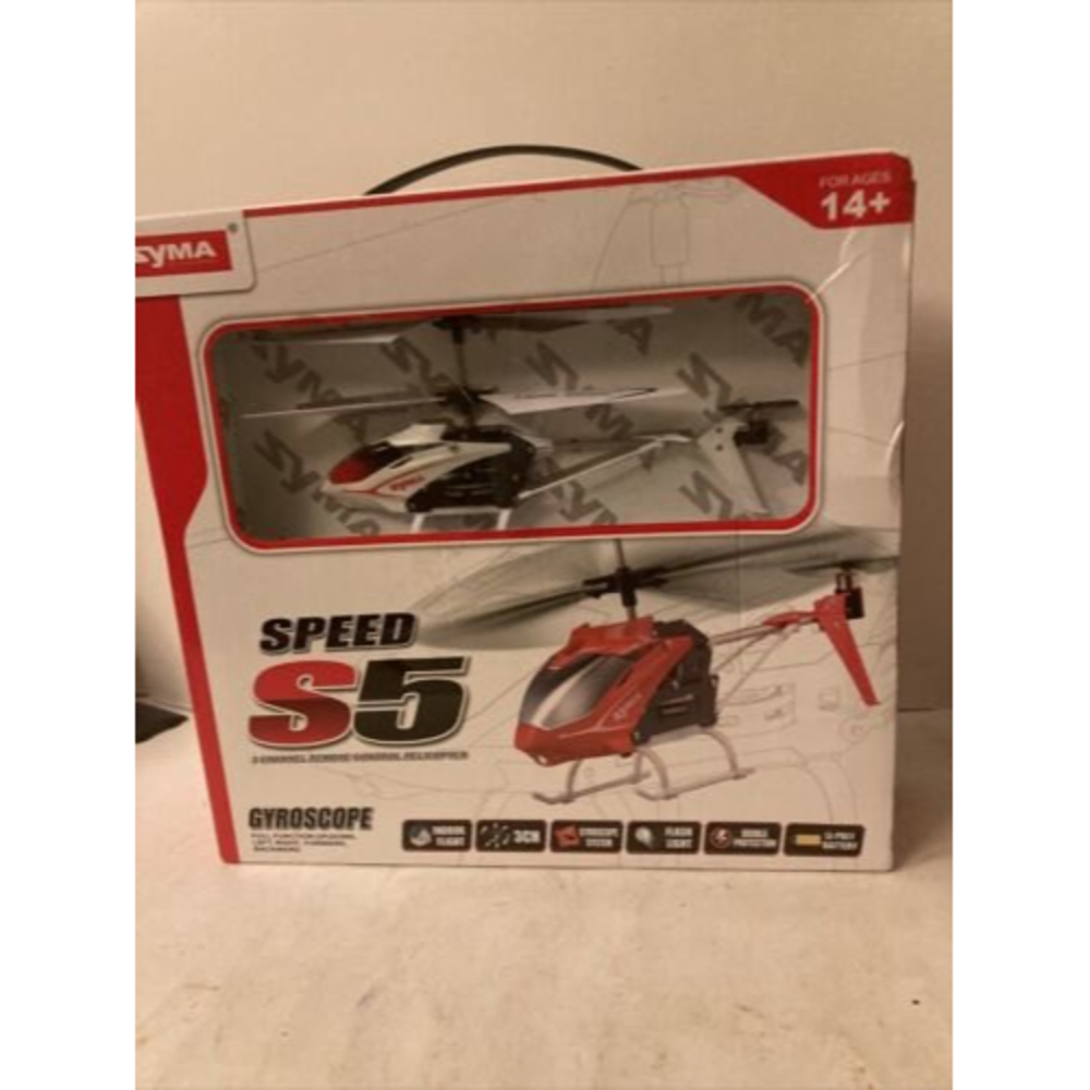 NEW--Syma Speed S5 Remote Control HELICOPTER Gyroscope 3 Channel Remote Ages 14+